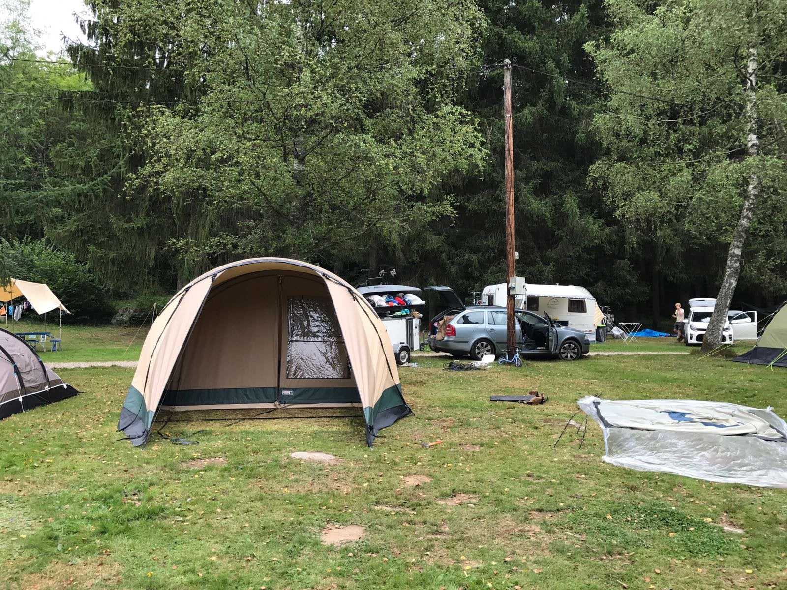 Tunneltent Baco 320 lux, Ophalen, Zo goed als nieuw, Tot en met 4