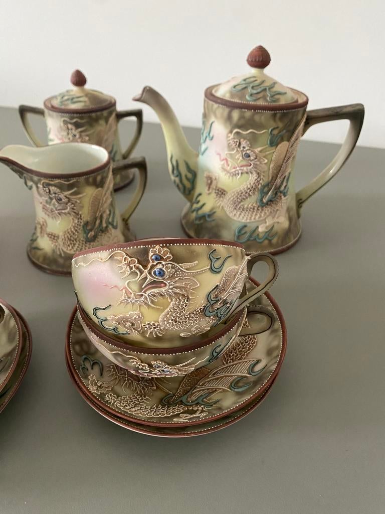Antiek Japans porcelein theeservies, Antiek en Kunst, Ophalen