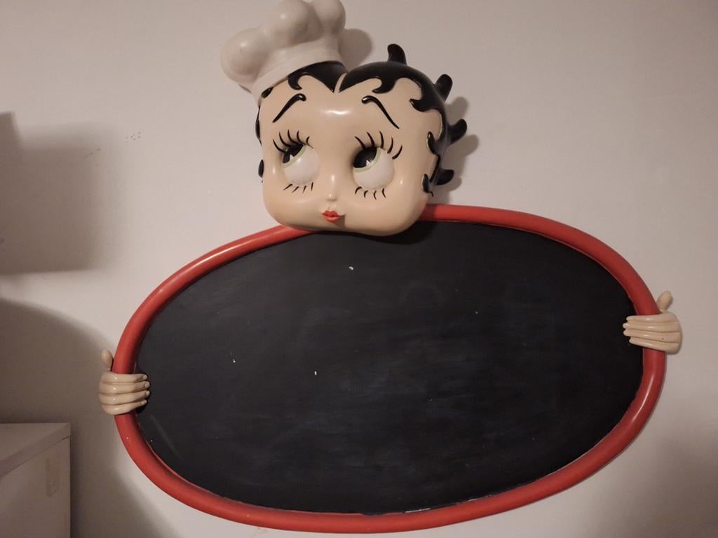 Orginele betty boop krijtbord, Ophalen