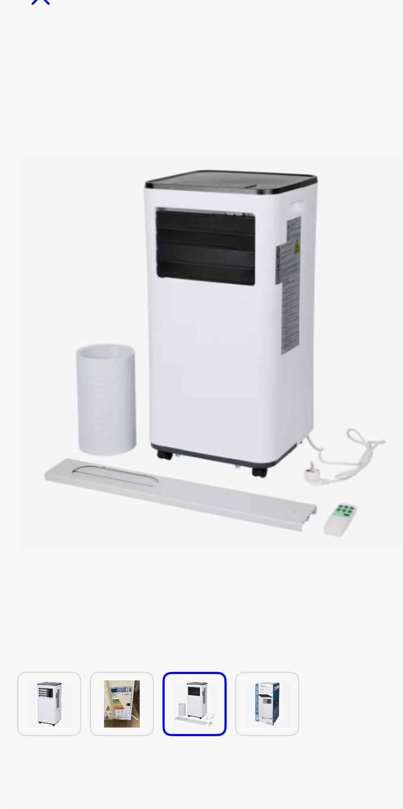 Kinzo mobiele airco 9000 btu, Witgoed en Apparatuur, Airco's, Ophalen, Minder dan 60 m³, 3 snelheden of meer, Zo goed als nieuw