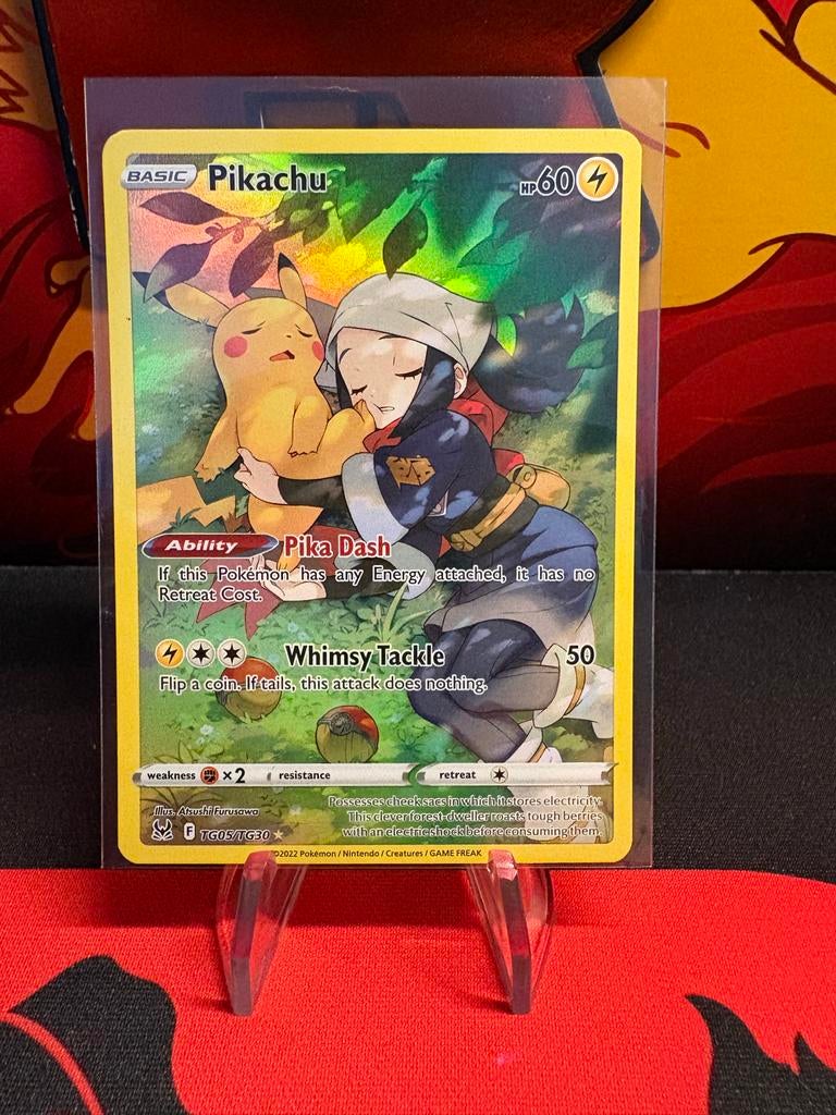 Pikachu TG05/TG30 Trainer Gallery Pokémon Kaart, Ophalen of Verzenden, Zo goed als nieuw