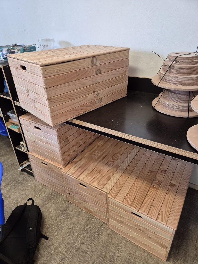 Houten kist, Huis en Inrichting, Ophalen, Minder dan 50 cm, 50 tot 100 cm, Nieuw
