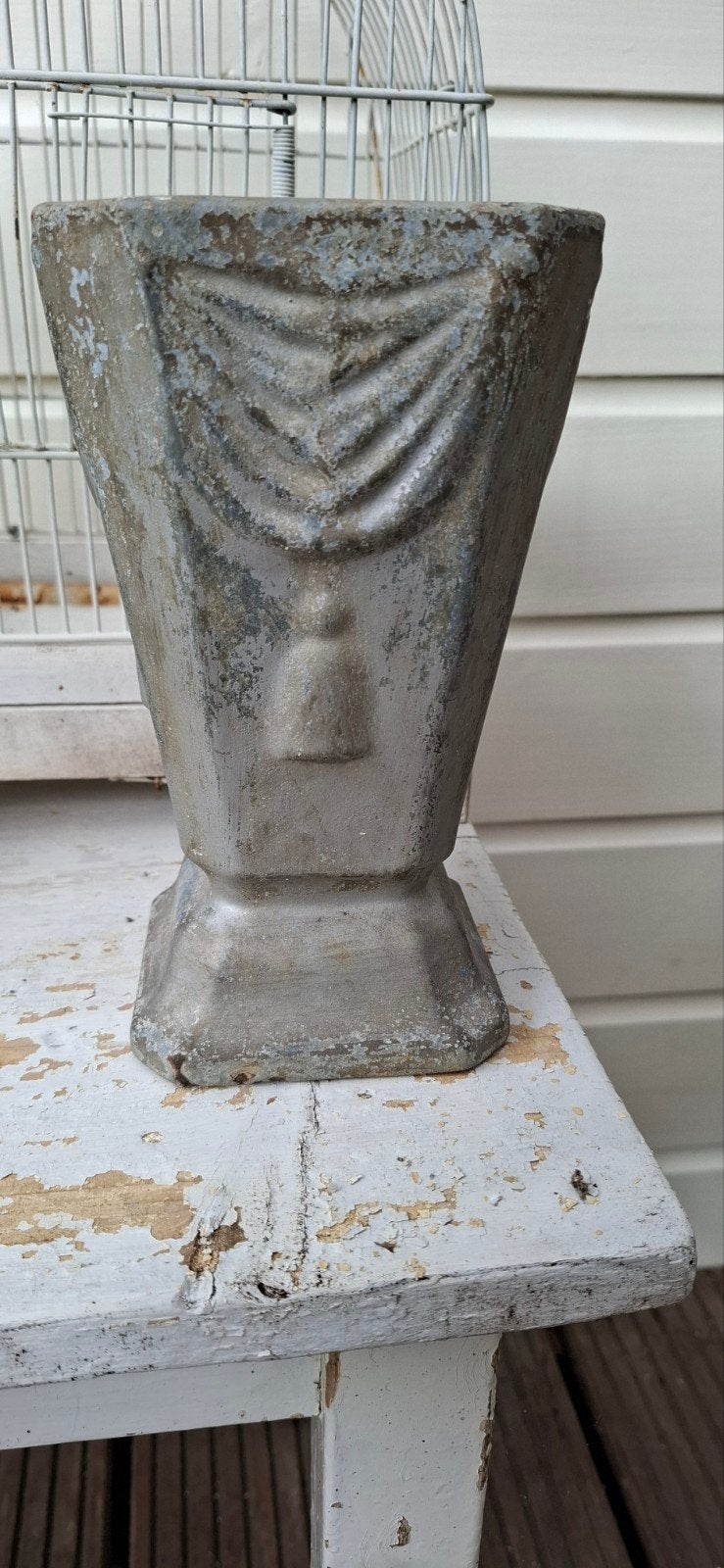 Decoratieve gietijzeren vaas/urn - Vintage stijl, Ophalen of Verzenden