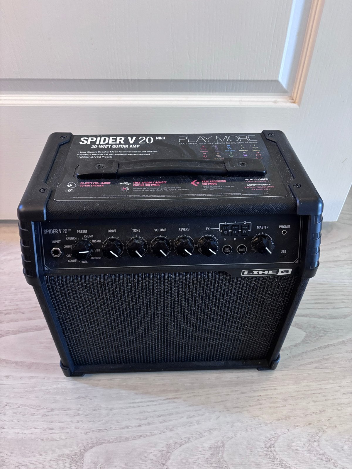 Line 6 Spider V 20 MkII gitaarversterker, Ophalen of Verzenden, Zo goed als nieuw, Gitaar, Minder dan 50 watt