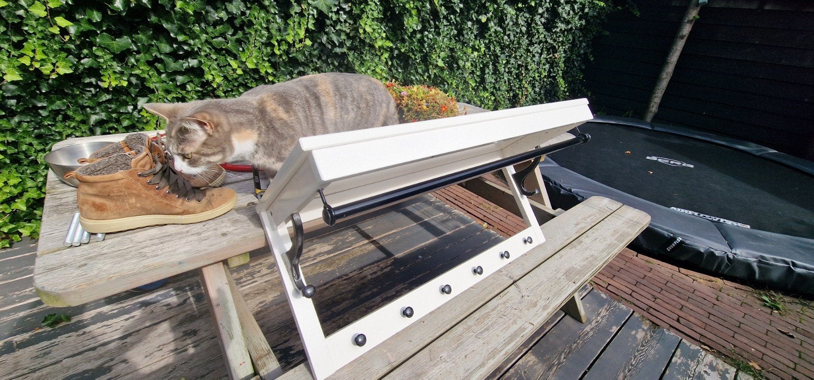 IKEA Hemnes kapstok met hoedenplank - Wit, Gebruikt, Minder dan 100 cm, Hout, Ophalen