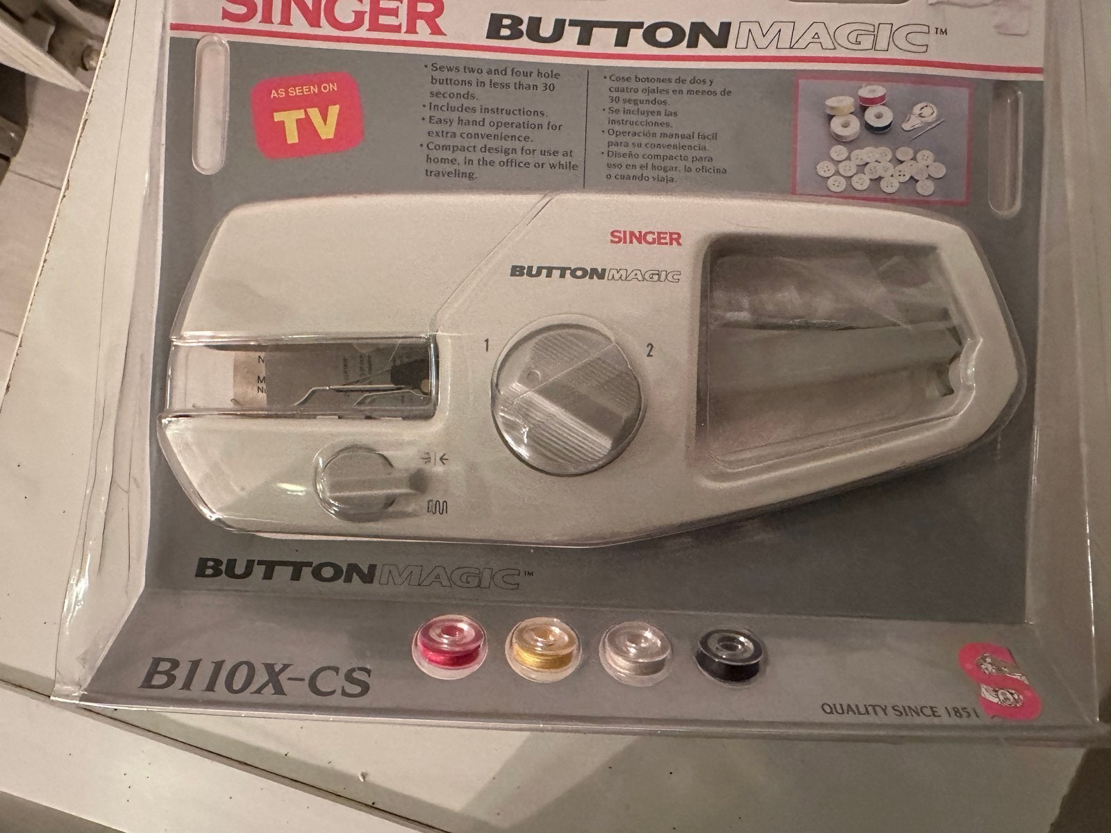 Singer Button Magic B110X-CS - Nieuw in verpakking, Ophalen of Verzenden, Nieuw, Toebehoren, Singer