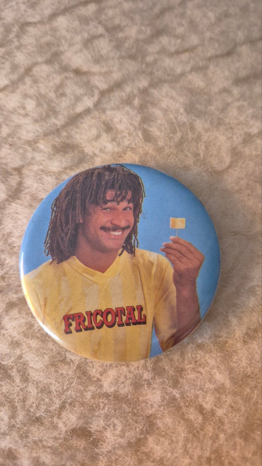 Ruud Gullit button fractal vintage, Verzamelen, Speldjes, Pins en Buttons, Ophalen of Verzenden, Gebruikt, Overige onderwerpen