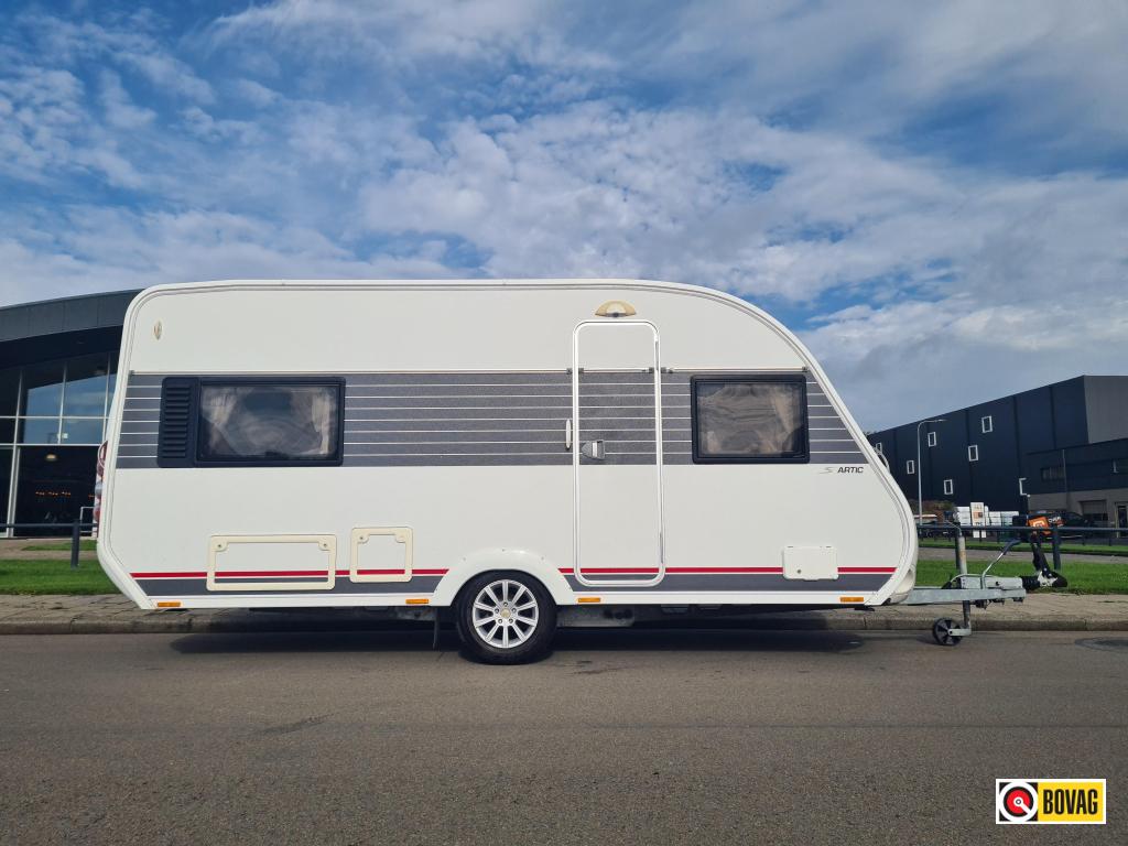 Solifer Artic 480, Caravans en Kamperen, Standaardzit, Solifer, Tot en met 4, Dwarsbed