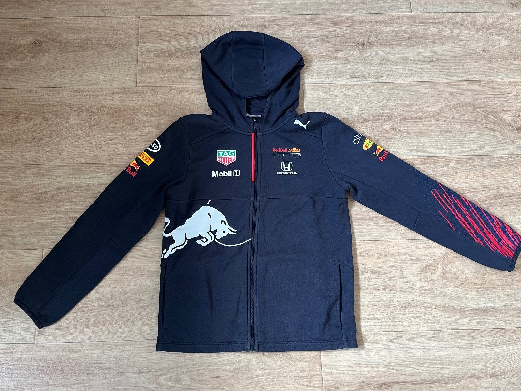Red Bull Racing Hooded Sweat Vest Puma - maat 152, Jongen of Meisje, Trui of Vest, Puma, Ophalen of Verzenden