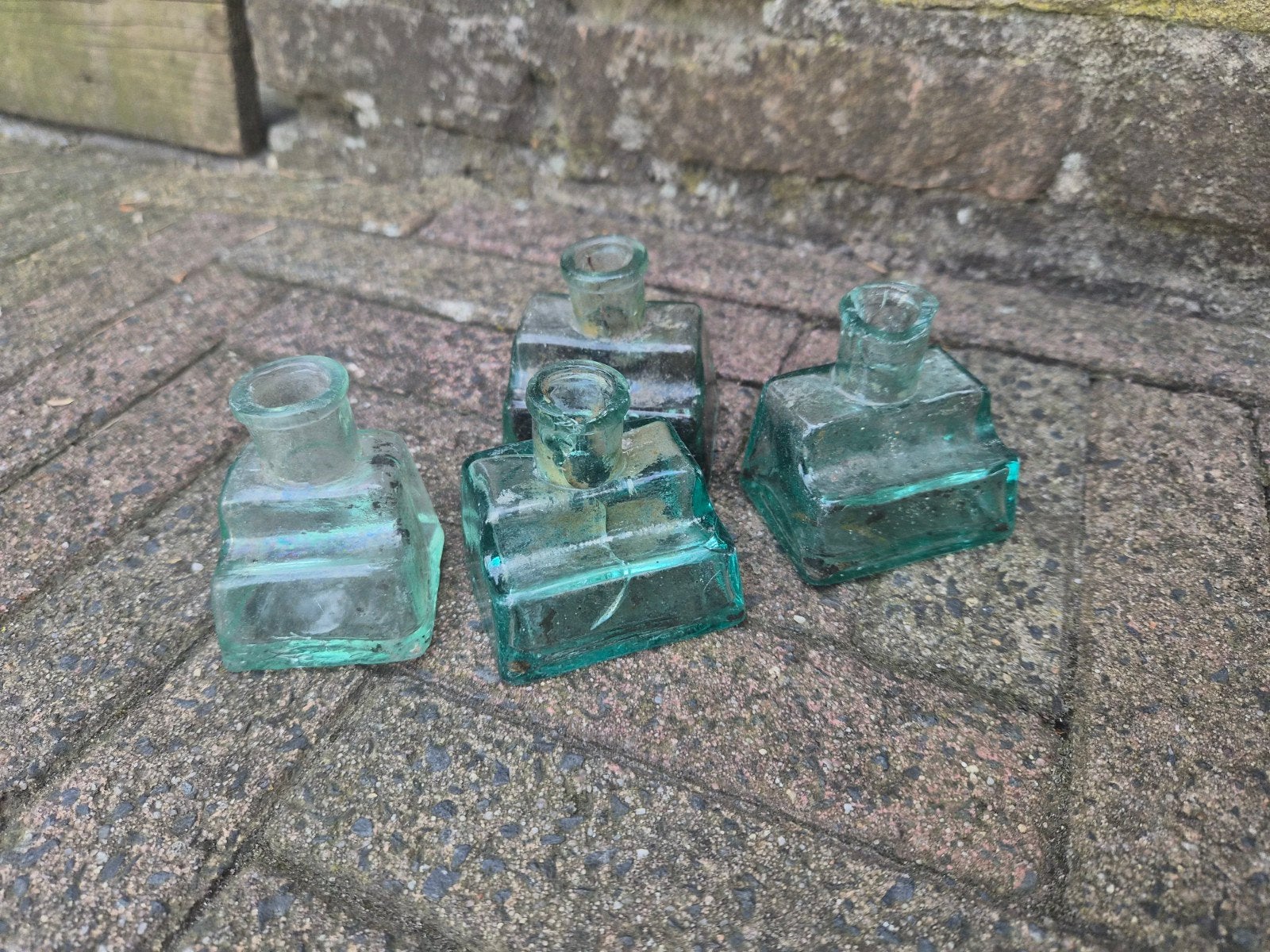 Antieke inkflesjes Gimborn zevenaar, Ophalen of Verzenden