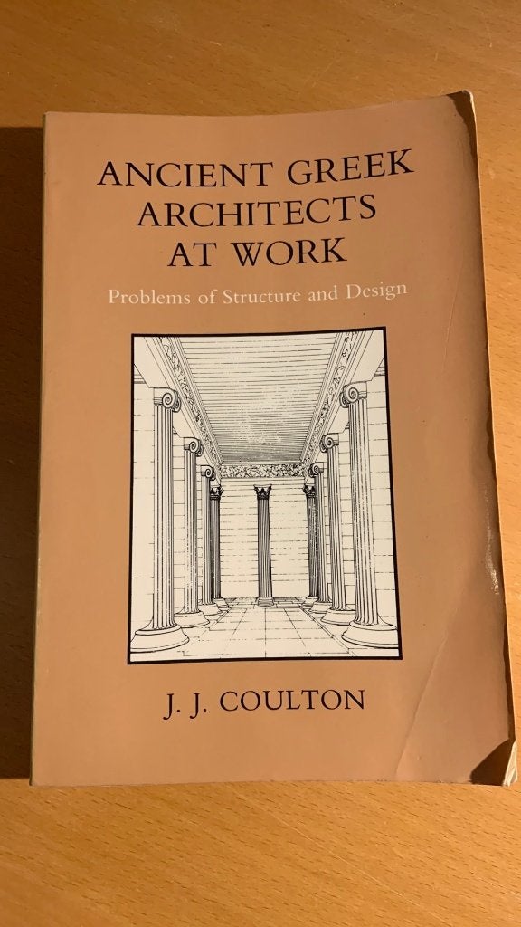 Ancient Greek Architects at Work / Problems of Structure and, Boeken, Ophalen of Verzenden, Architectuur algemeen