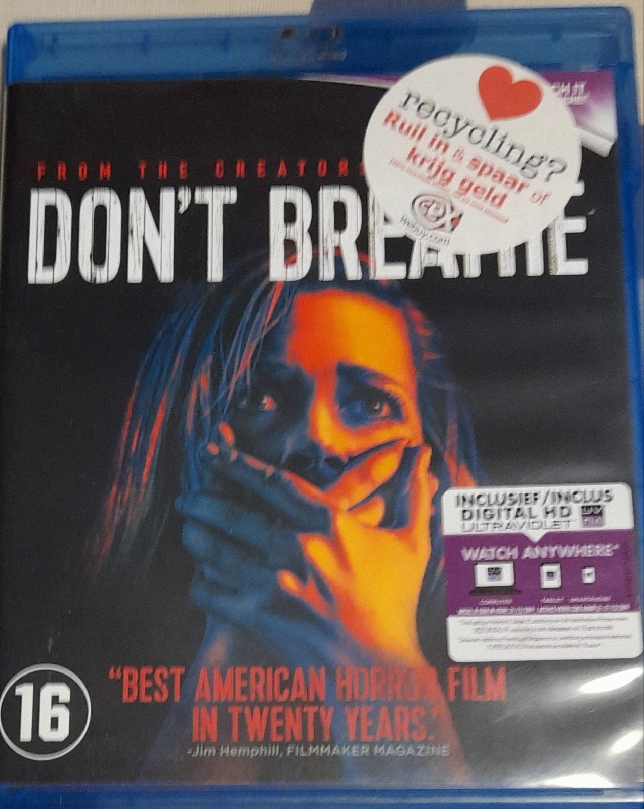 Don't Breathe Blu-ray - Spannende Horrorfilm, Bonusmateriaal, Engels, Vanaf 16 jaar, Nederlands