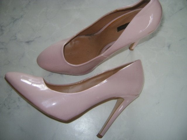 beige schoenen met hoge hak maat 39, Ophalen of Verzenden, Zo goed als nieuw, Beige