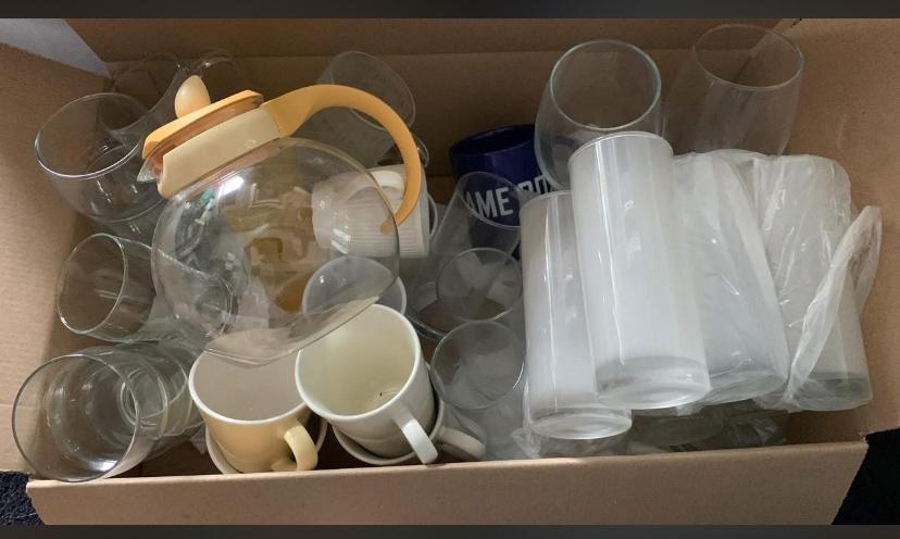 Glazen, mokken, theepot, enz., Ophalen, Glas, Overige stijlen, Glas of Glazen