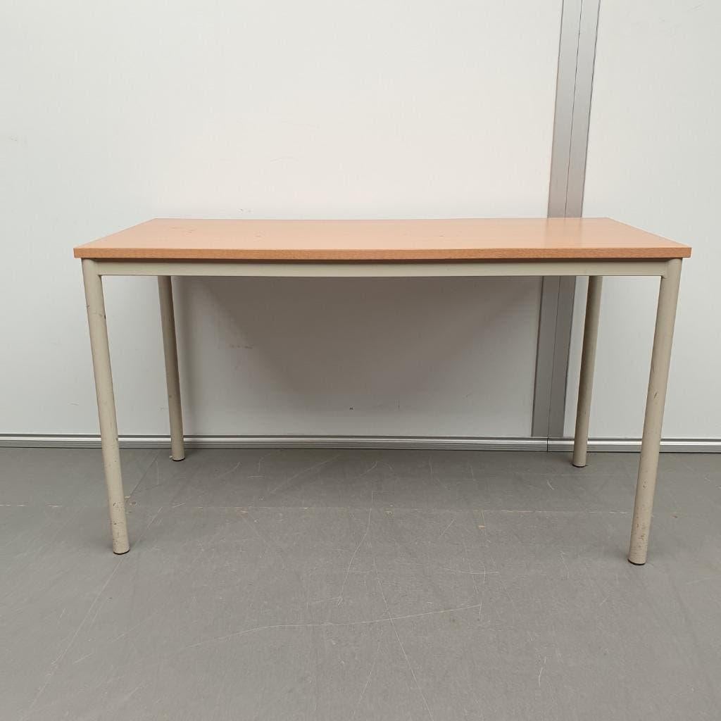 Bureautafel - 130x60 cm beuken kleur blad, Ophalen of Verzenden, Gebruikt