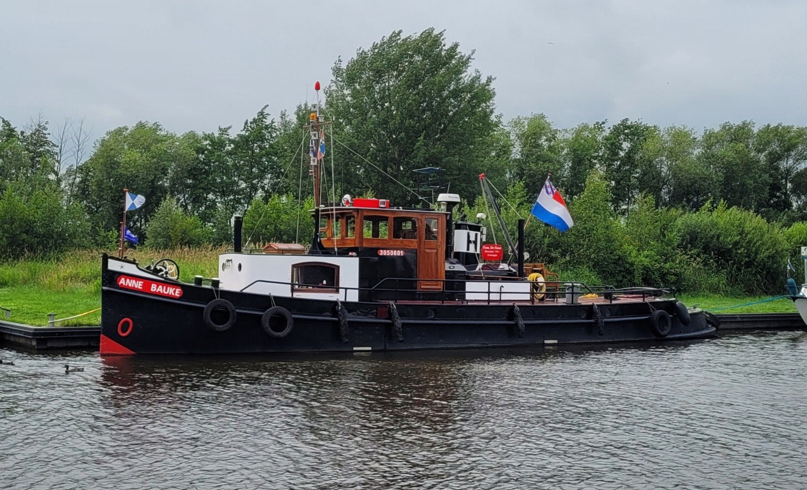 Monumentale sleepboot Anne Bauke met Kromhout 8TS, Ophalen, Gebruikt