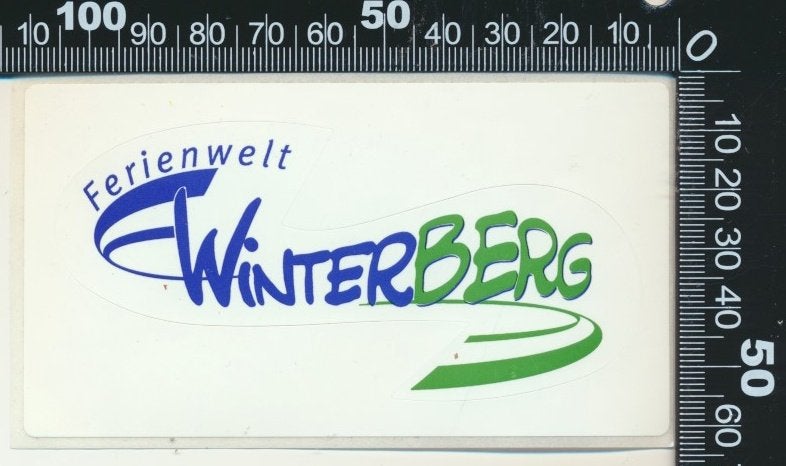 Sticker: Winterberg - Ferienwelt, Verzamelen, Ophalen of Verzenden, Zo goed als nieuw, Bedrijf of Vereniging