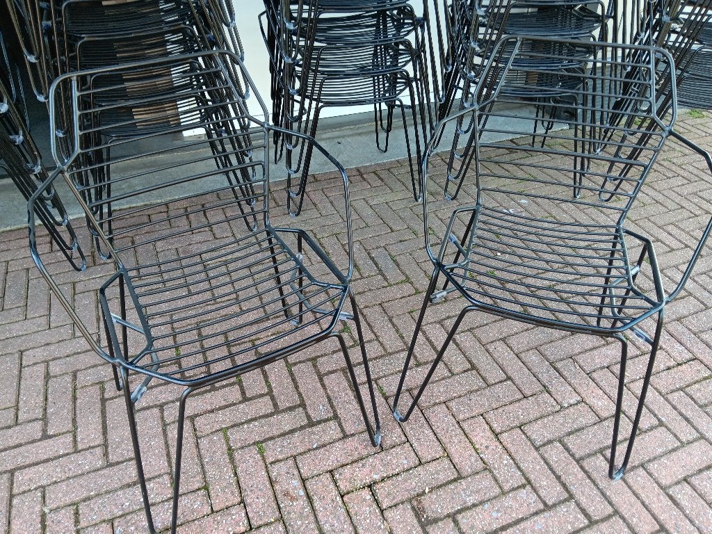 42 Ylfi AC (terras)stoelen, Ophalen, Zwart, Zo goed als nieuw, Metaal