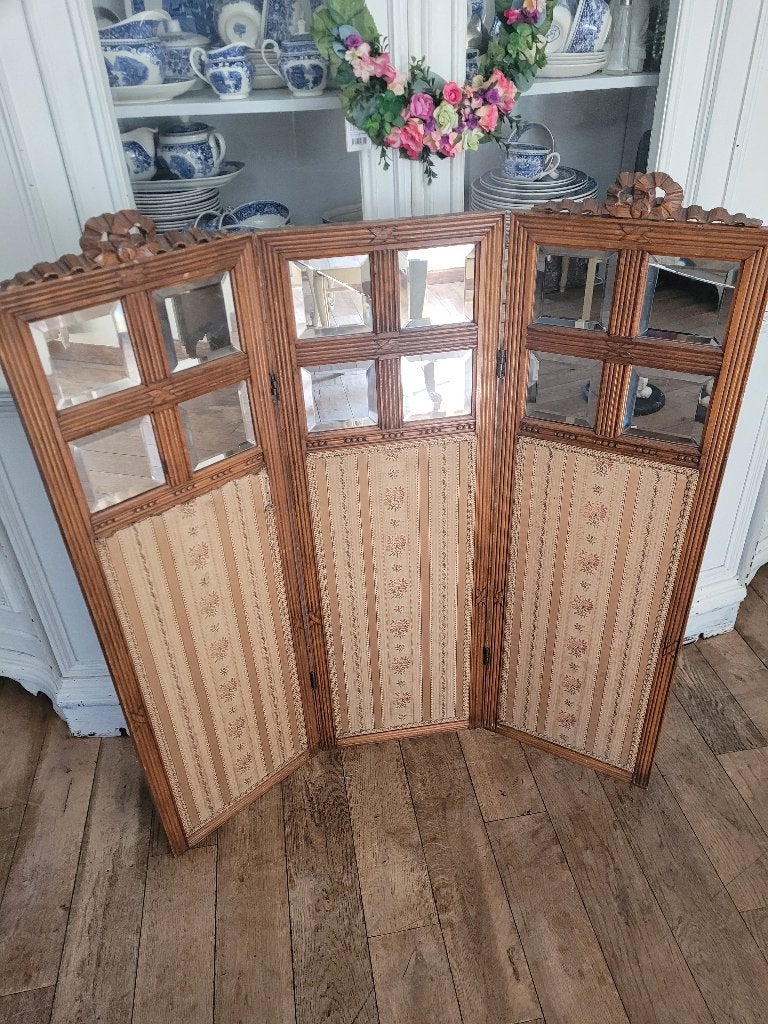 Antiek half hoog kamerscherm, Huis en Inrichting, Woonaccessoires | Kamerschermen, Heikant 21 Kaatsheuvel, Belle Vieille Brocante