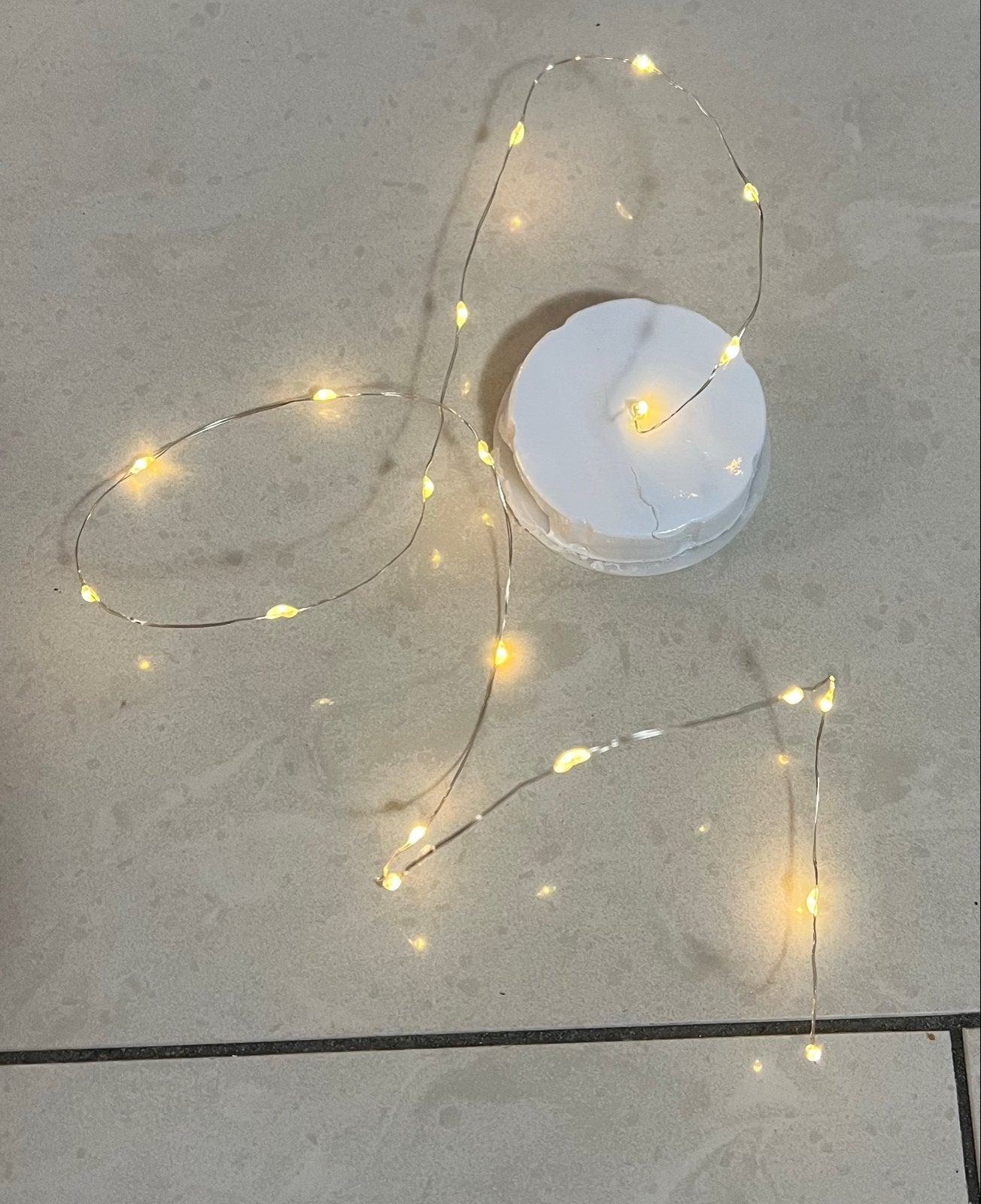 LED Lichtslinger op Batterijen - Warm Wit, Ophalen of Verzenden, Zo goed als nieuw