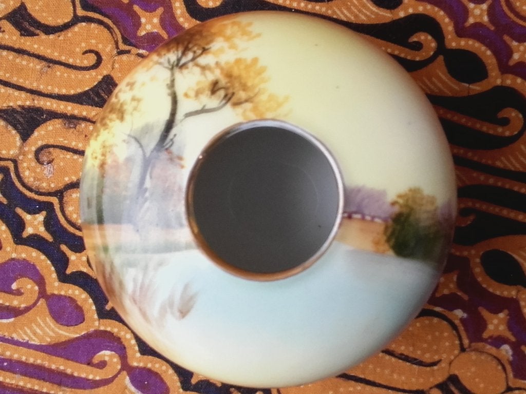 Originele oude Noritake speldenpot uit Japan 8 cm., Ophalen of Verzenden