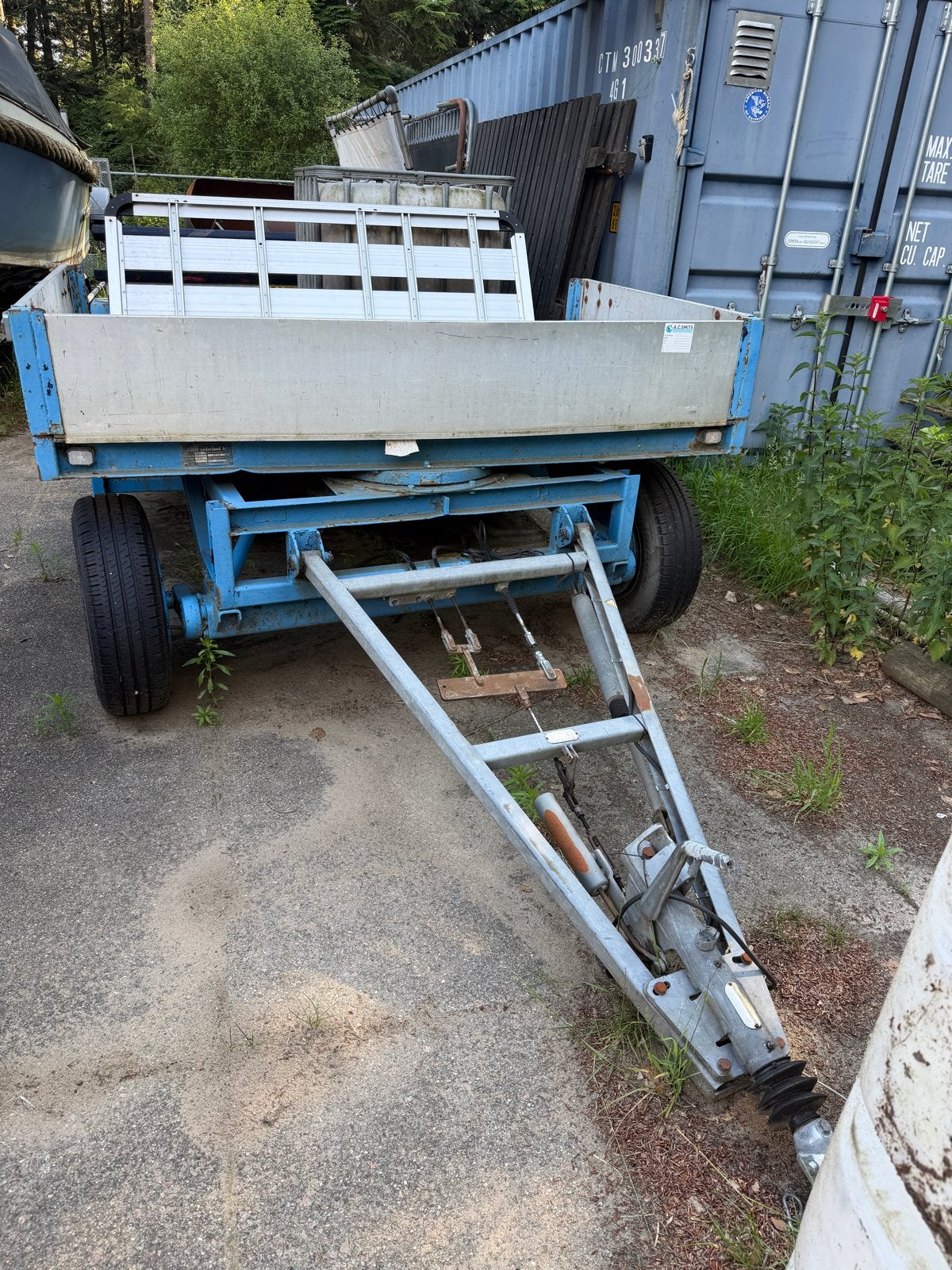 Schamelwagen/Dieplader 3,5t - Oud maar goud!, Auto diversen, Aanhangers en Bagagewagens, Gebruikt, Ophalen