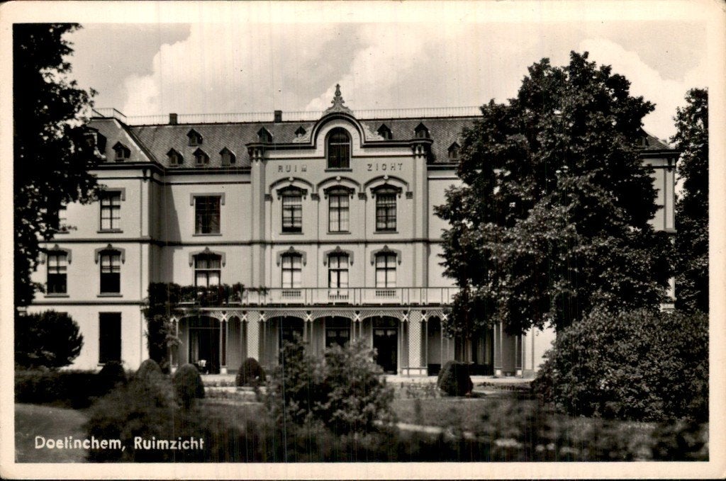 Doetinchem - Ruimzicht - Gebouw, Ophalen of Verzenden, 1940 tot 1960, Ongelopen, Gelderland