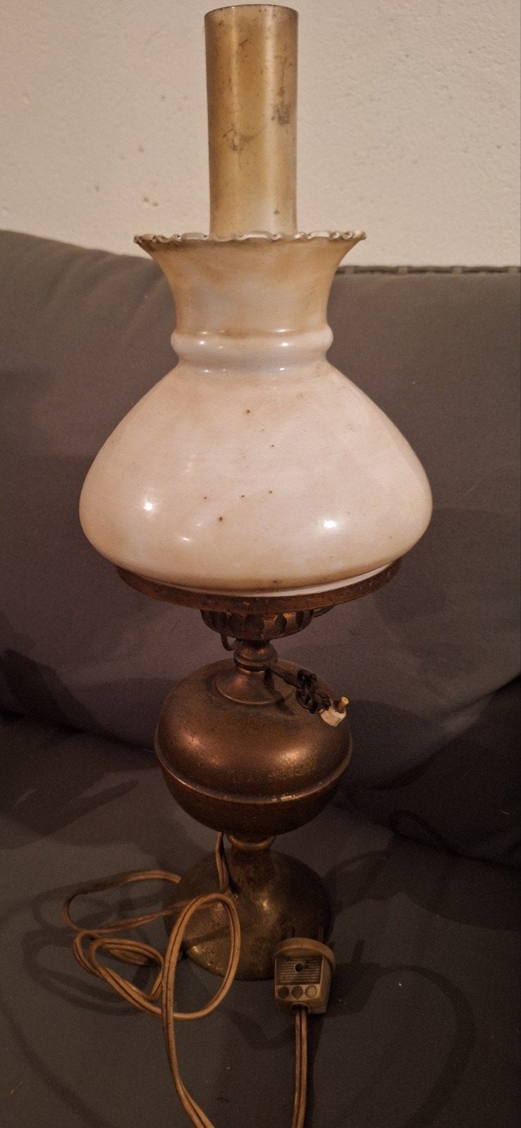 vintage tafellamp, Ophalen