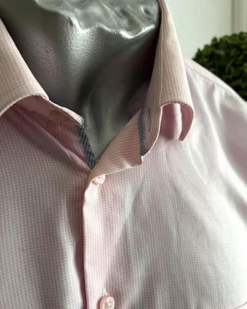 Ledub modern fit overhemd maat 41, Ophalen of Verzenden, Zo goed als nieuw, Roze, Halswijdte 41/42 (L)