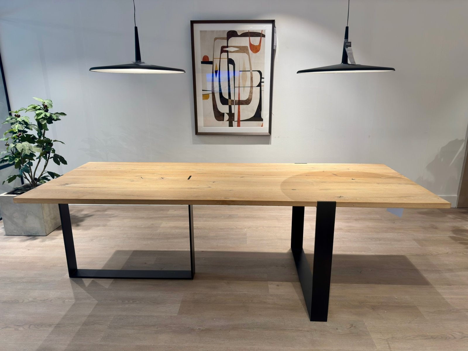 Pilat&Pilat Klaas eettafel – Showroommodel, Ophalen, 50 tot 100 cm, Vijf personen of meer, Eikenhout