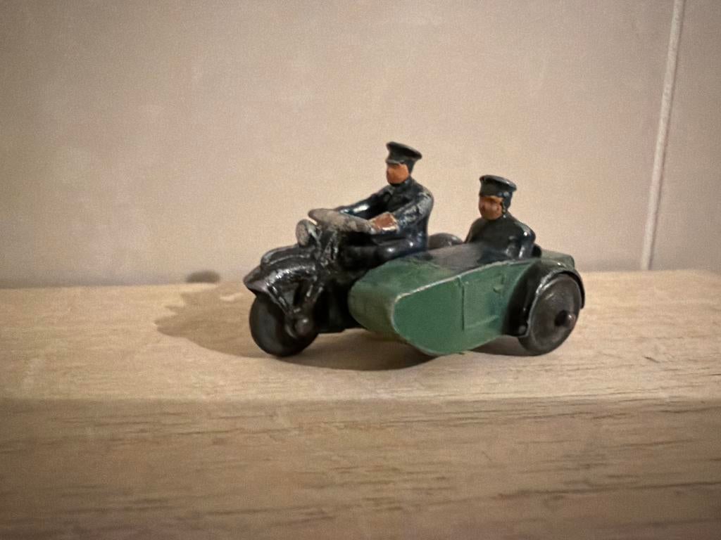 Dinky Toys Zijspan Motor - Bespeeld Vintage Model, Gebruikt, Auto, C, Dinky Toys