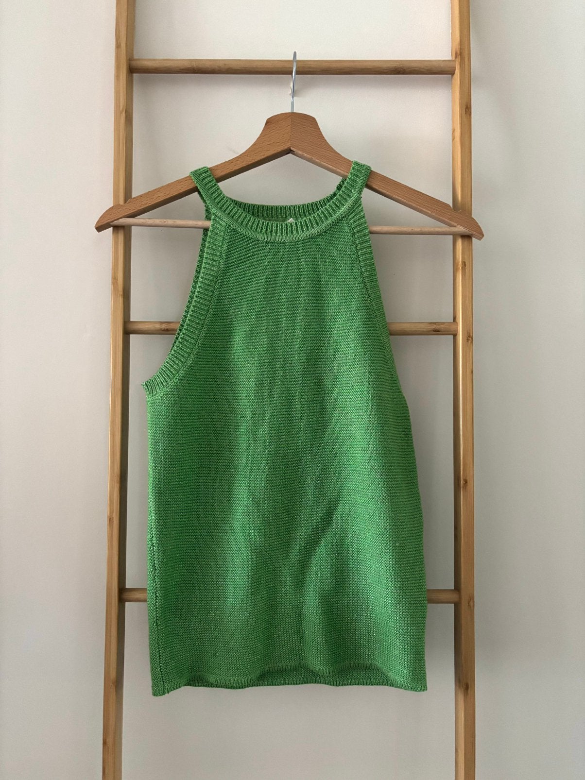 Groen gebreid glitter hemdje My Jewellery, Kleding | Dames, Ophalen of Verzenden, Zo goed als nieuw, Groen, Maat 36 (S)