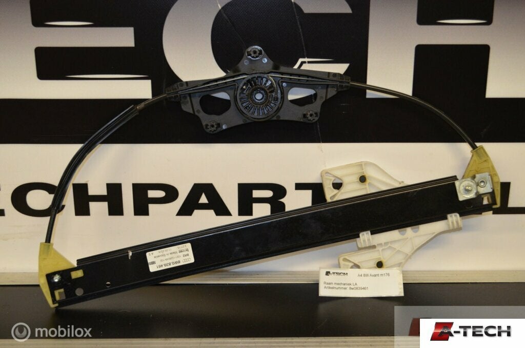 Raammechanisme linksachter Audi A4 B9 15-'18 8w0839461 m176, Audi, Gebruikt, Audi, Ophalen of Verzenden