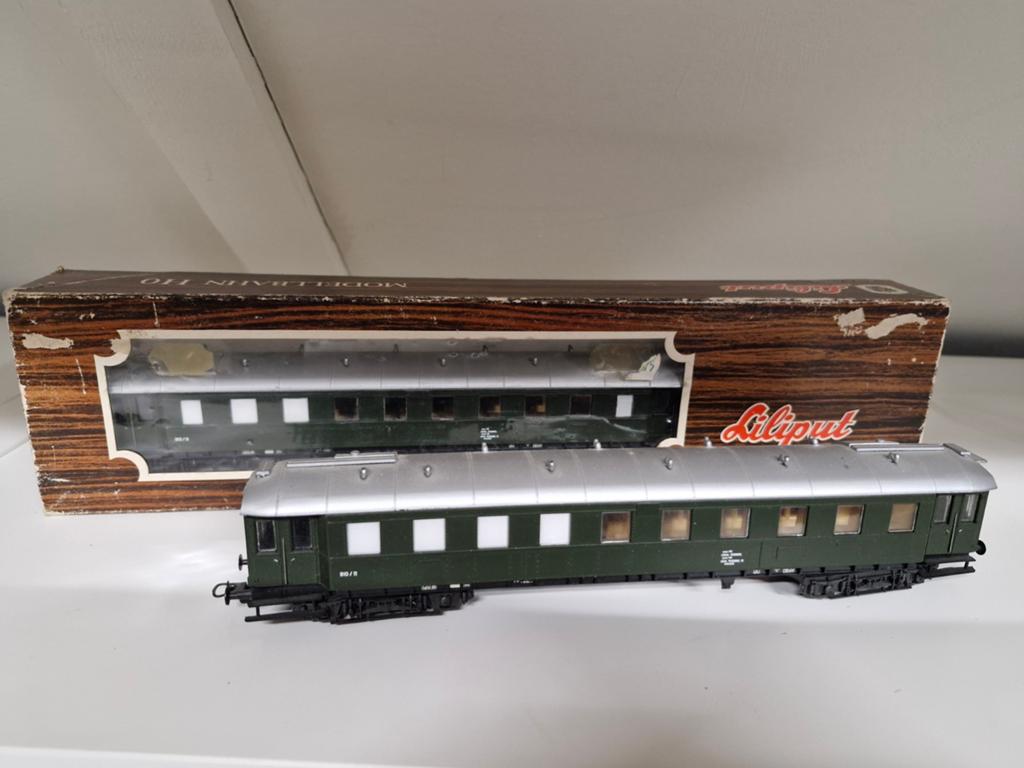 Liliput Wagon Groen met Originele Doos, Ophalen of Verzenden, Gelijkstroom, Wagon, Liliput