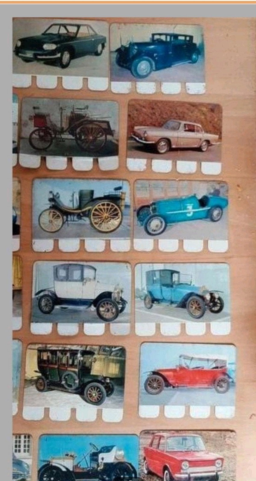 Vintage Auto's Verzamelkaarten - Shell/Coop,metaal, Ophalen of Verzenden, Gebruikt, Auto's