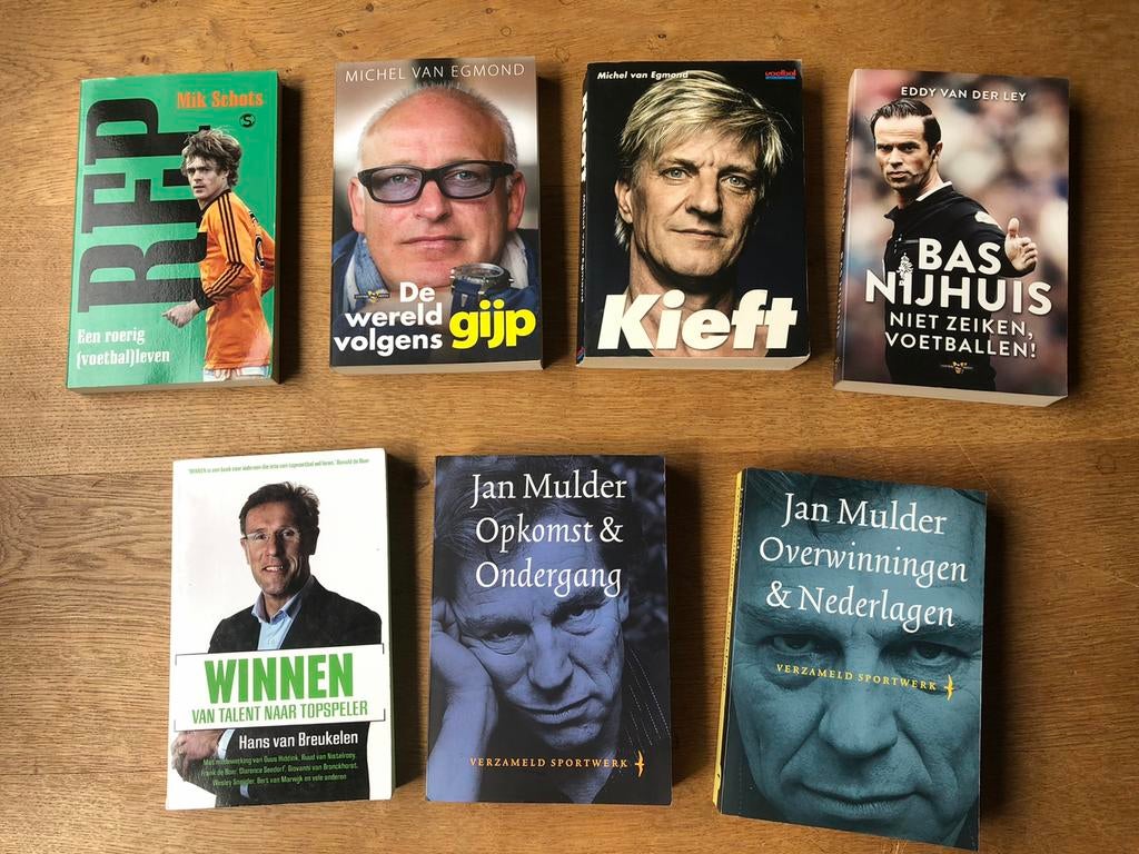 Gesigneerde boeken: Rep Gijp Kieft Nijhuis vBreukelen Mulder, Ophalen of Verzenden, Gelezen, Balsport