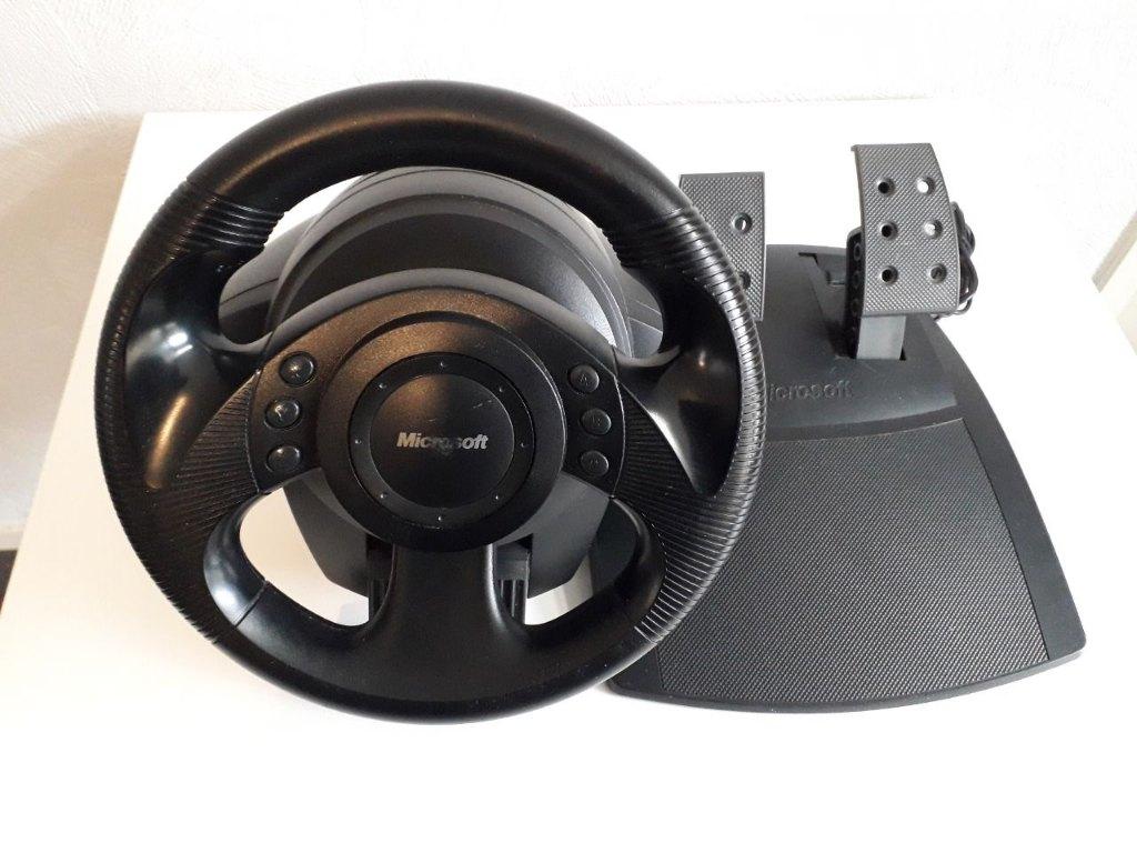 Microsoft Sidewinder Force Feedback Wheel PC, Ophalen of Verzenden, Zo goed als nieuw, Microsoft