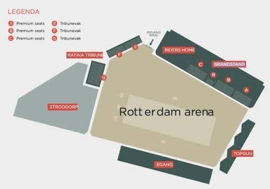 Chio tickets grandstand  vak b rij 4 premium plaatsen €50 st, Twee personen