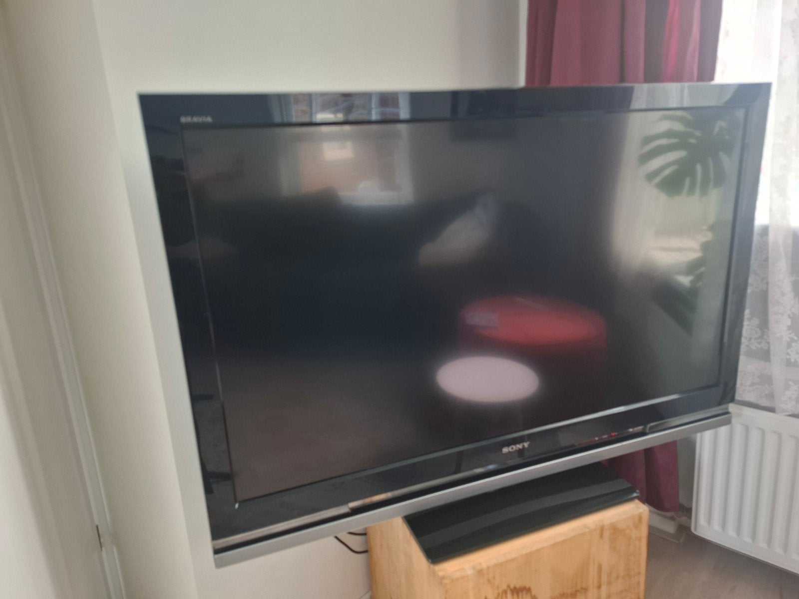 Sony Bravia KDL-46W4000 LCD TV met lichte streep, Ophalen, Gebruikt, LCD, Full HD (1080p)