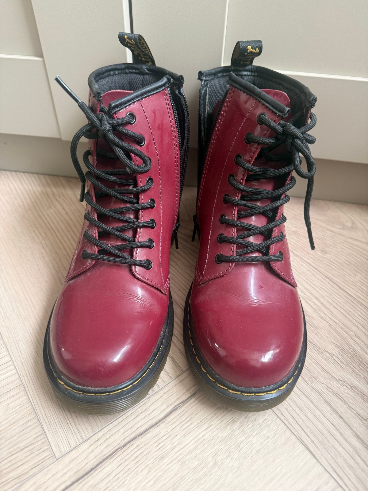 Dr. Martens laarzen maat 36, Ophalen of Verzenden, Gedragen, Rood, Lage of Enkellaarzen