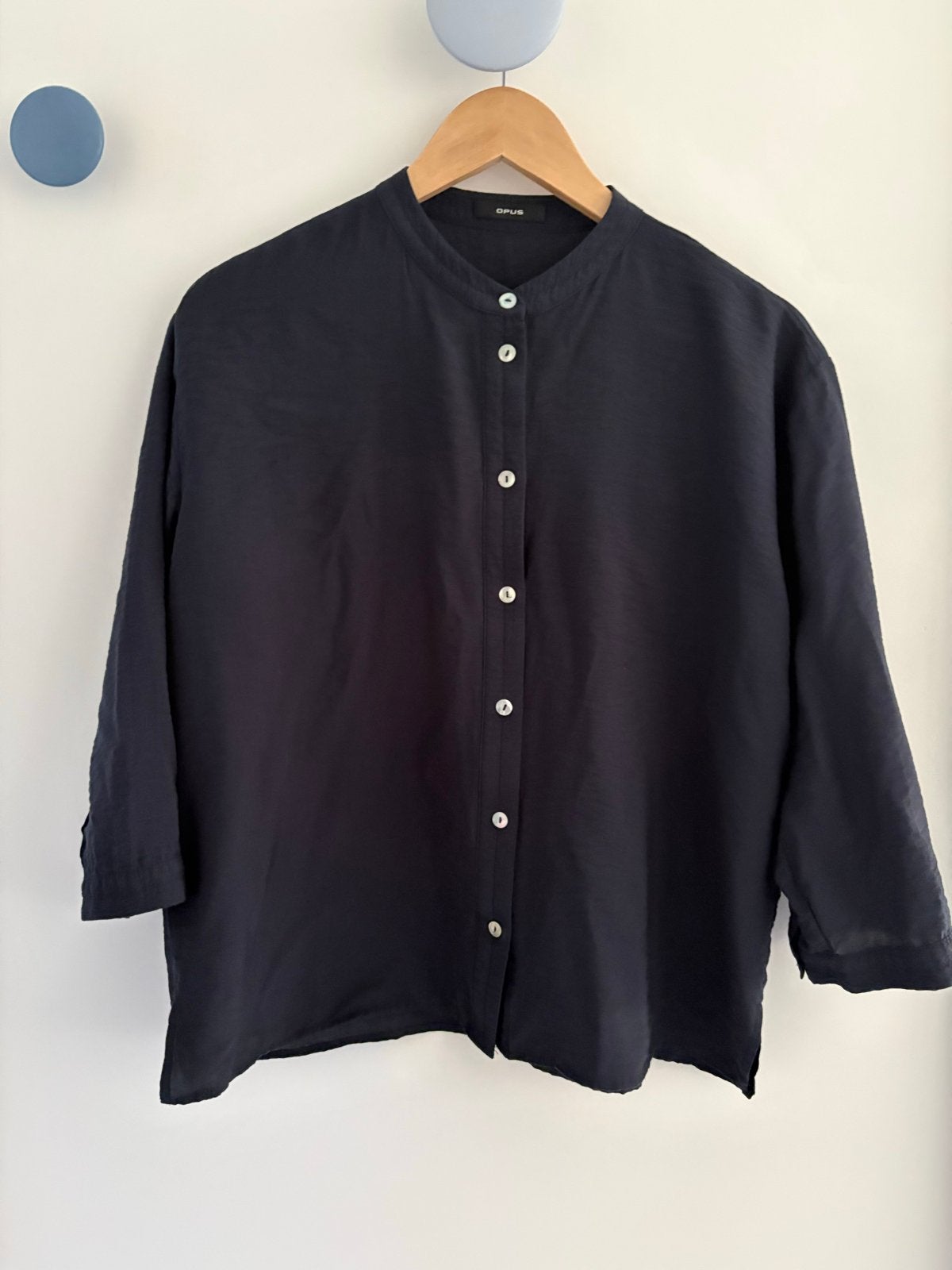 Opus Fanari Blouse - Donkerblauw, Maat S, Ophalen of Verzenden, Zo goed als nieuw, Maat 36 (S), Blauw
