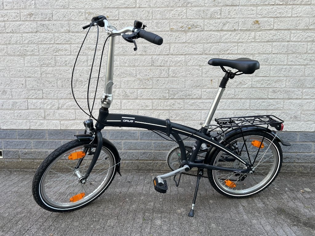 NIEUWSTAAT Orus Crivit Folding 7 Speed Vouwfiets ZWART, Velgrem, Versnellingen, Nieuw, Ophalen