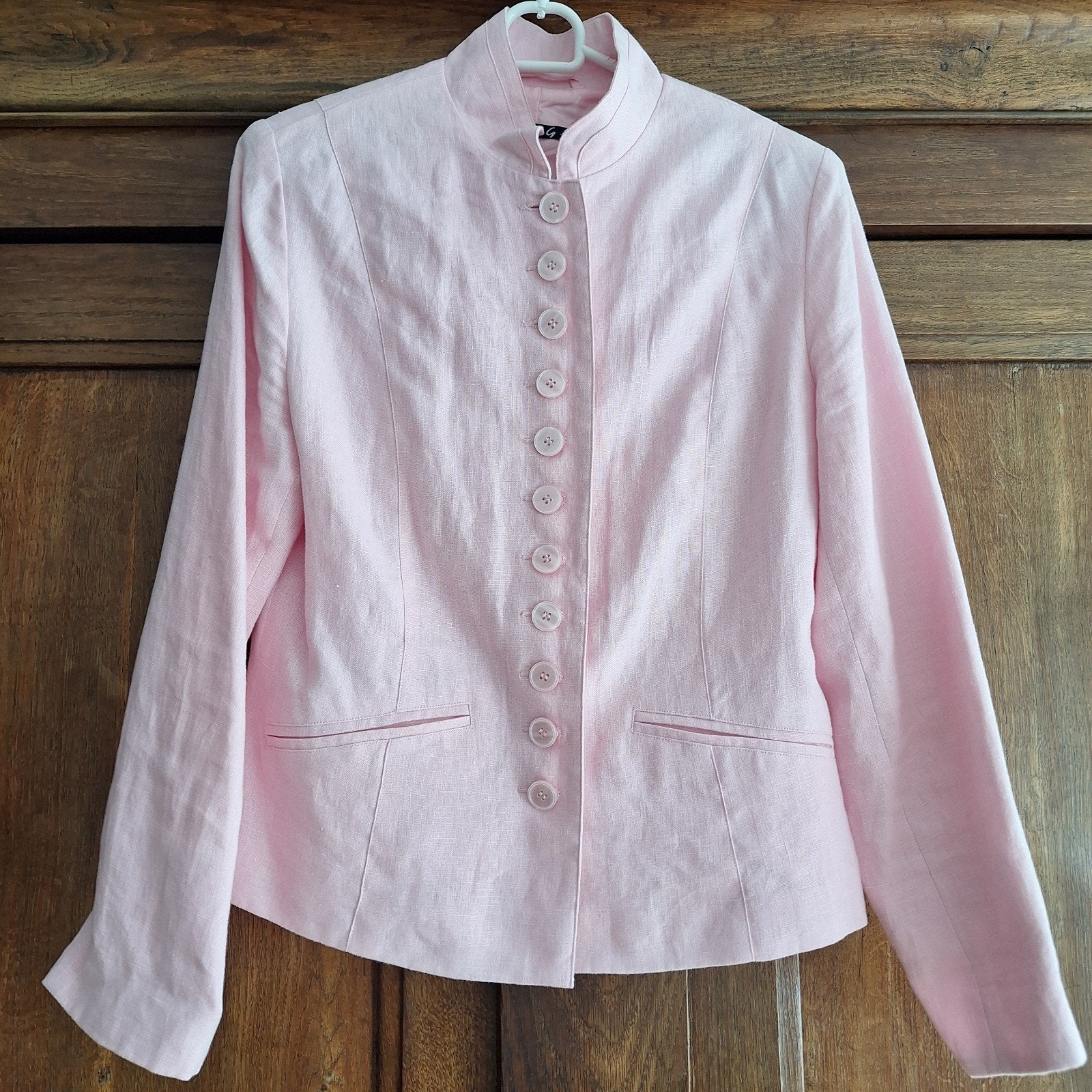 PURDEY Rose 100% Linnen jasje, Ophalen of Verzenden, Zo goed als nieuw, Maat 38/40 (M), Roze