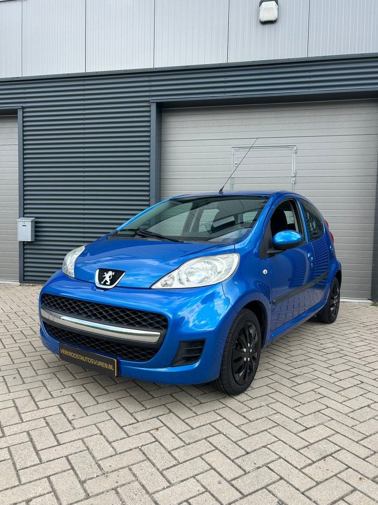 Peugeot 107 1.0 5DR 2010 Blauw | airco | carplay | apk 07 27, Auto's, Voorwielaandrijving, Stof, 68 pk, Origineel Nederlands