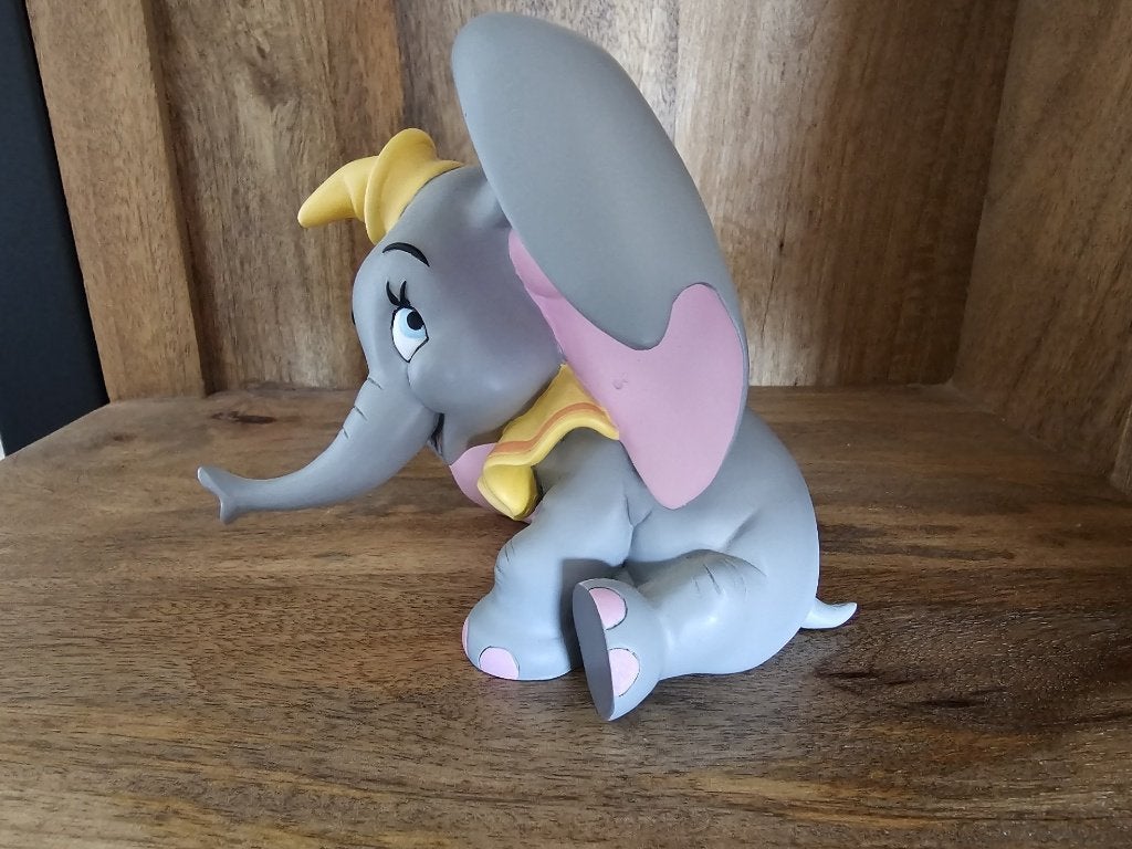Vintage Disney Dumbo Beeldje  Demons & Merveilles  Jaren '90, Ophalen, Overige figuren, Zo goed als nieuw, Beeldje of Figuurtje