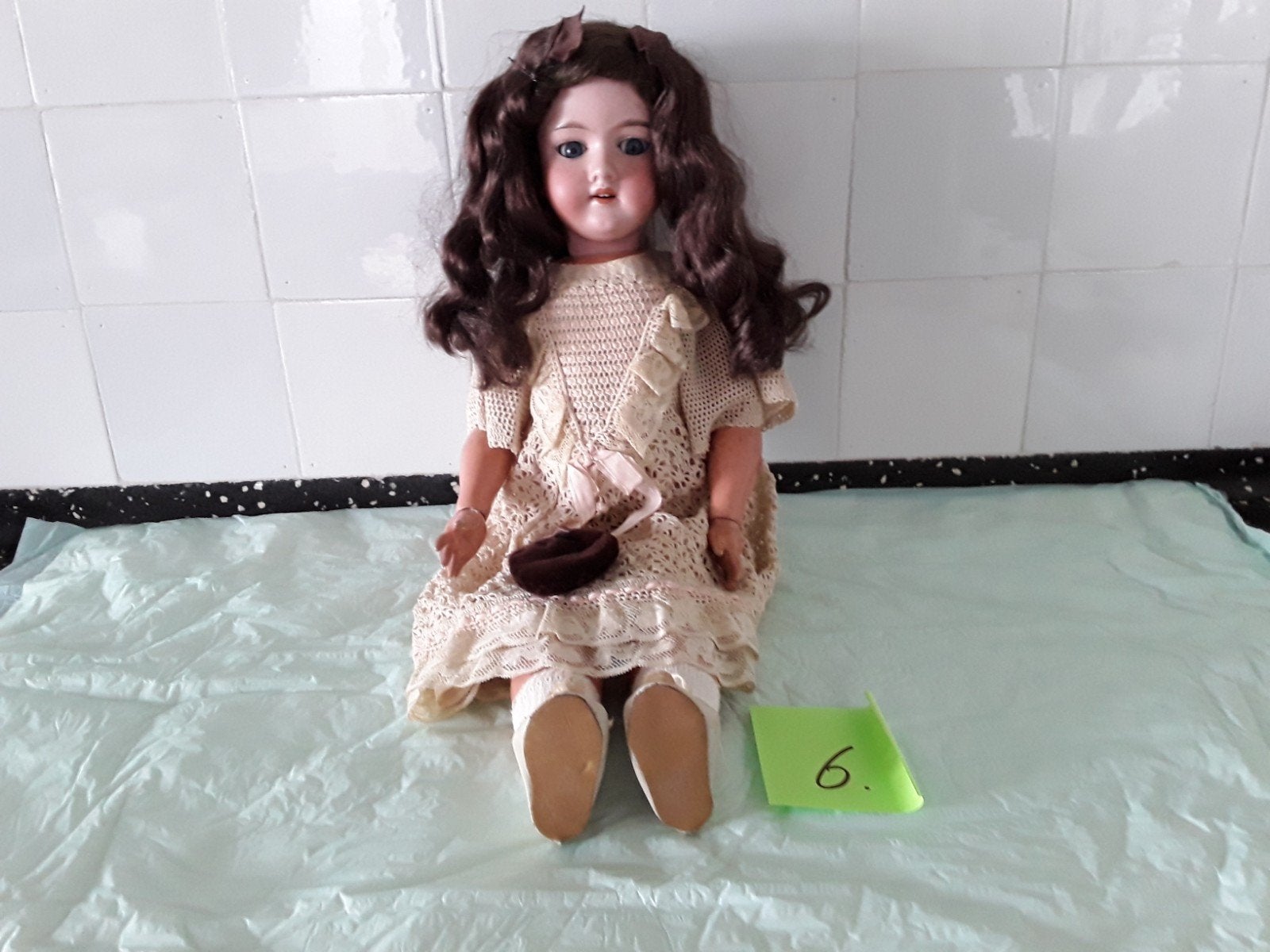 Prachtige antieke poppen mag per stuk., Verzamelen, Poppen, Ophalen of Verzenden, Zo goed als nieuw, Pop