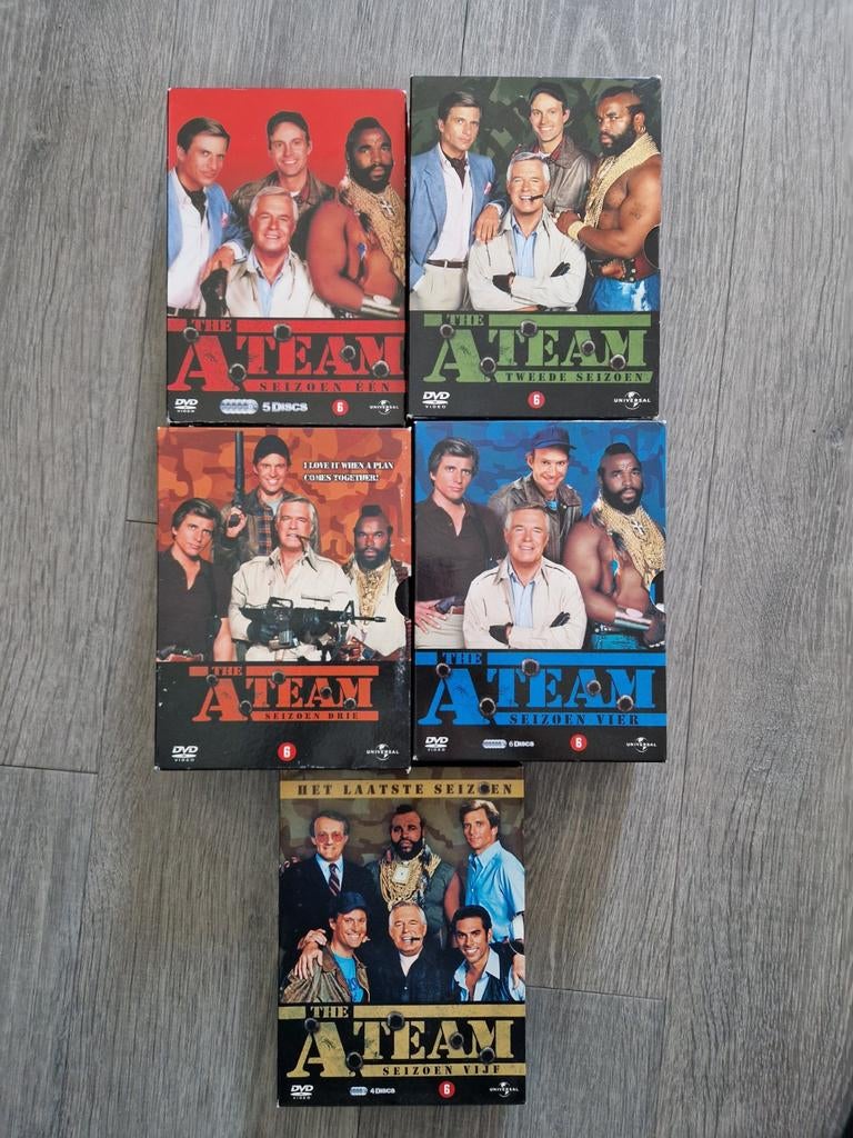 The A-Team Complete Serie DVD Boxset (Seizoen 1-5), Gebruikt, Boxset, Actiethriller, Ophalen of Verzenden