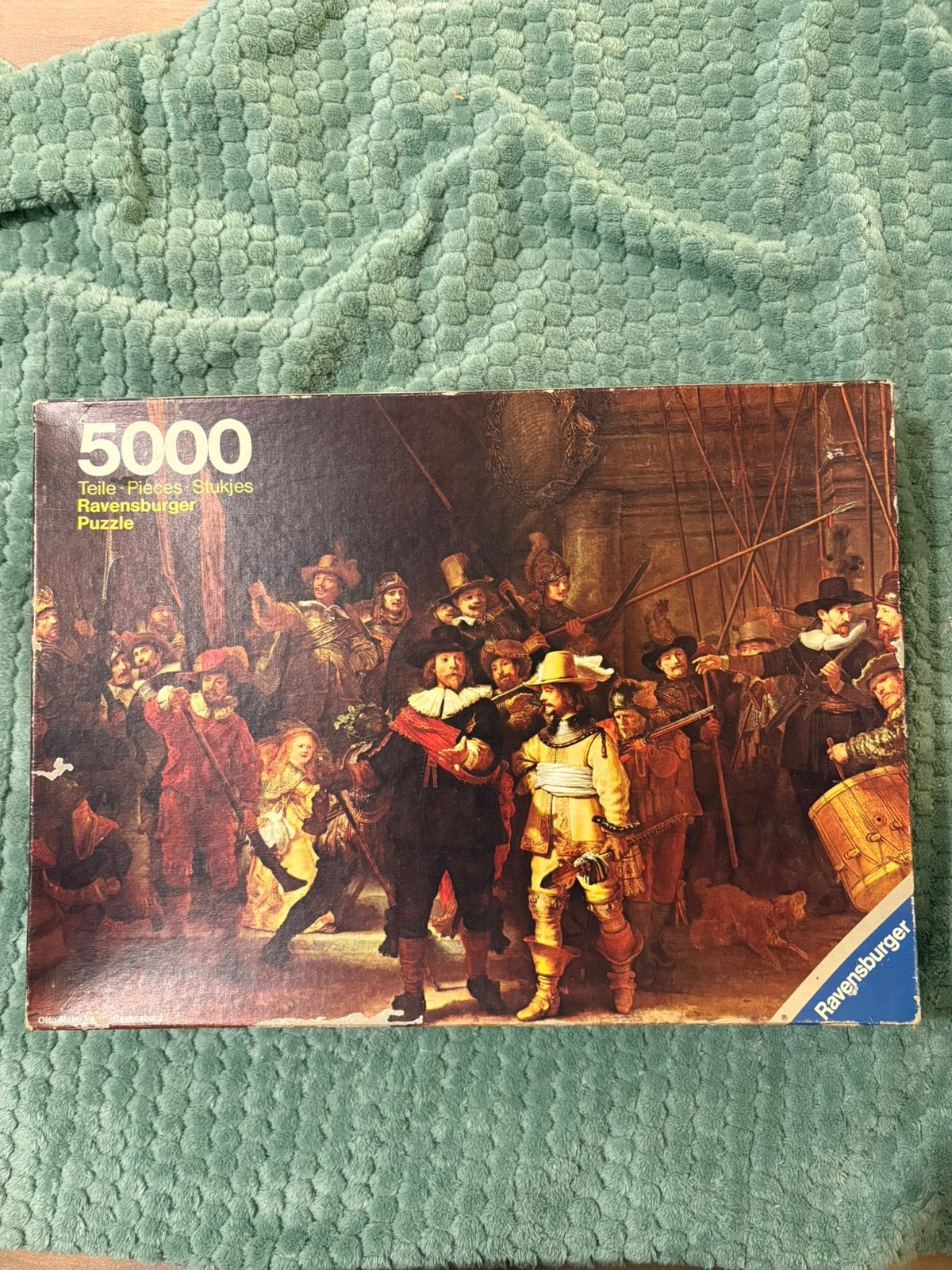 Ravensburger puzzel de nachtwacht 5000 stukjes, Hobby en Vrije tijd, Denksport en Puzzels, Ophalen of Verzenden, Meer dan 1500 stukjes