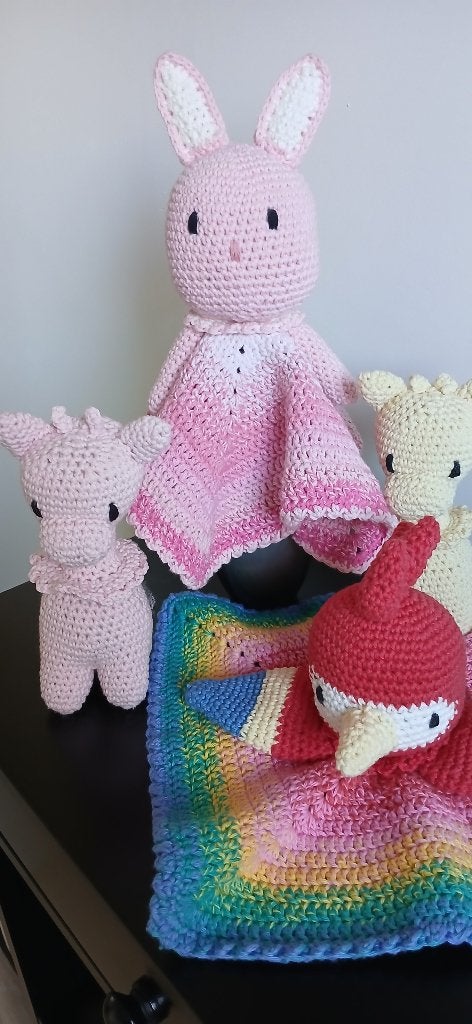 Knuffeldoekje baby (ricorumi gehaakt), Ophalen of Verzenden, Nieuw, Overige typen
