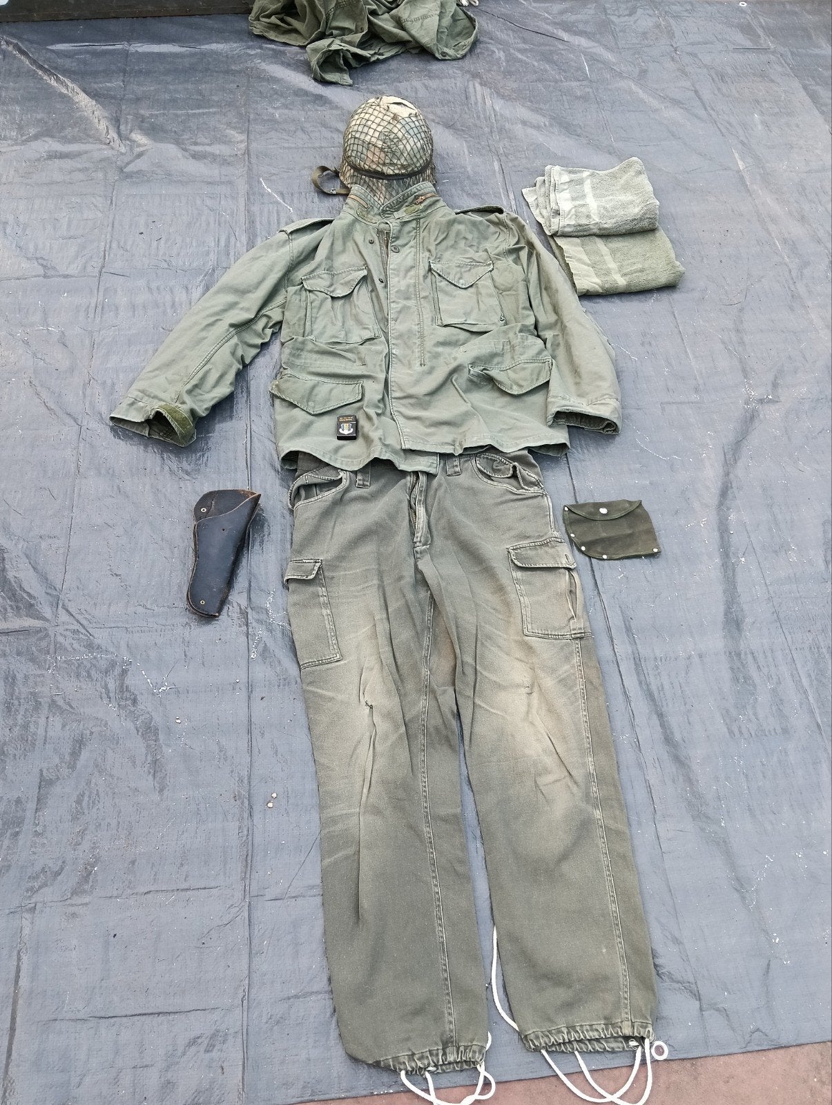 Vintage jaren 60 Vietnam set, Verzamelen, Ophalen of Verzenden, Landmacht, Amerika, Kleding of Schoenen